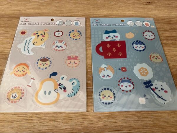 【新品未開封】ちいかわ BIG CLEAR STICKER (ビッグクリアステッカー) 2点セット