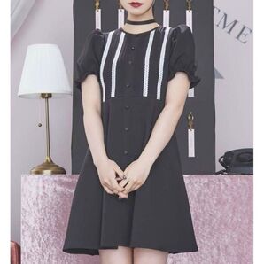 美品 EATME ワンピース 黒 ブラック 益若つばさ 半袖 ミニ