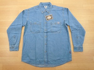 g316★新品★サイズ L★DICKIES ディッキーズ FB460U デニムシャツ★ワークシャツ ボンマックス★カラー7 ブルー★即決★