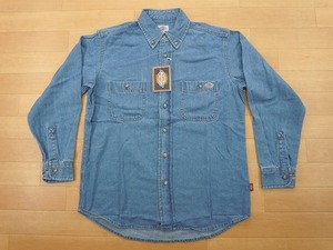 g354★新品★サイズ S★DICKIES ディッキーズ FB460U デニムシャツ★ワークシャツ ボンマックス★カラー7 ブルー★即決★