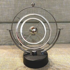 スペースエイジ キネティックアート 球体 輪 回転 オブジェ ミッドセンチュリー