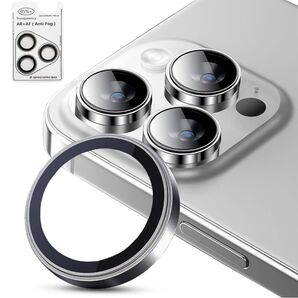 iPhone 16 Pro/16 Pro Max 用カメラ保護フィルム(シルバー