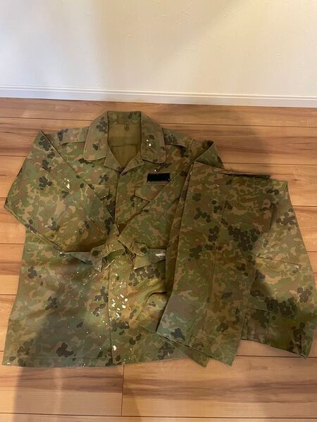 (限界値です)陸上自衛隊 迷彩服・作業服セットアップ・ペイント付 4A