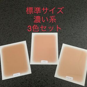 タトゥー隠し 防水シール 標準サイズ 濃い肌系3色セット