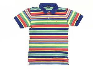 古着 521 boy's L(16/18)サイズ 半袖 ボーダー シャツ polo ポロ ラルフローレン ビンテージ 80 90 USA vintage