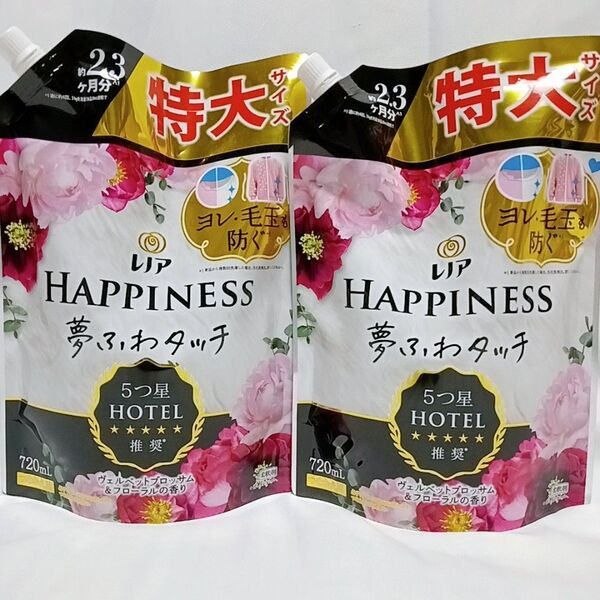レノアハピネス 夢ふわタッチ 魅惑的に香るヴェルベットブロッサム&フローラル 柔軟剤 詰替用 720ml