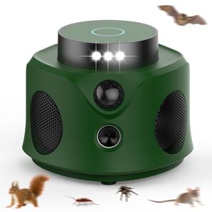 ネズミ 駆除 超音波 虫除け 360度死角がないゴキブリ駆除 有効範囲260畳 PIRセンサー害虫防除 静音 電磁波 LEDライト