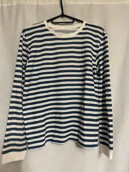 GU ボーダーT 長袖 66 BLUE Sサイズ
