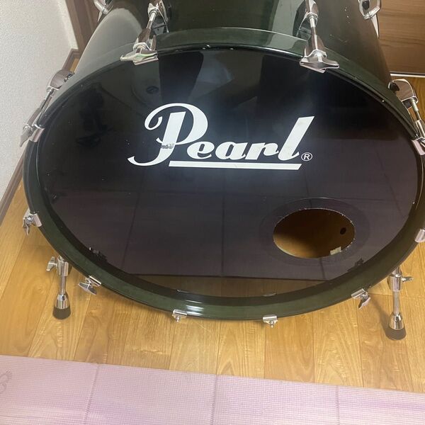 激安!Pearl バスドラム 24インチ メイプル パール