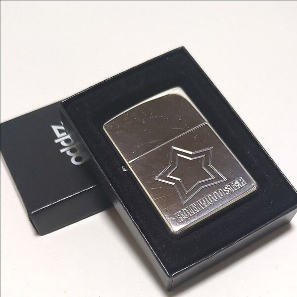 ZIPPO ジッポー ライター 2008年製 Mirror finish 「HOLLYWOOD STAR」
