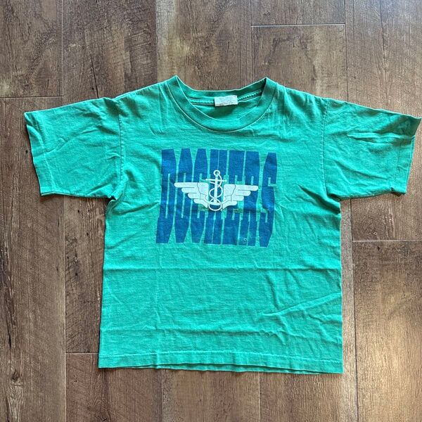 90s Dockers USA製 Tシャツ 半袖Tシャツ ビンテージ 半袖 古着 トップス ボックスシルエット 緑 メンズ M
