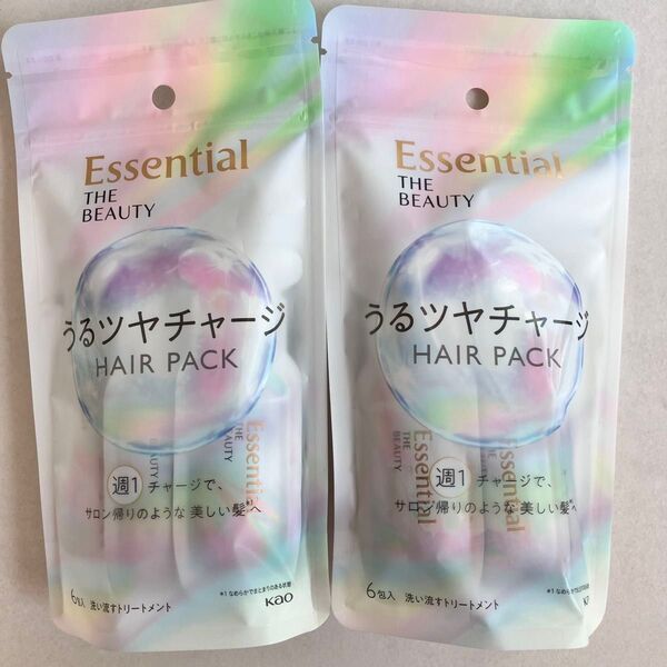 エッセンシャル ザビューティ 髪のキメ美容うるツヤチャージヘアパック 9g×6包