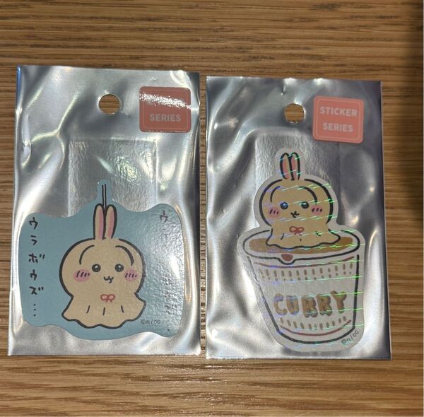 ちいかわ うさぎ ステッカー ウラヤハボウズ カップラーメン ホログラムステッカー