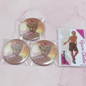 ブルーロック ブルロ and GALLERY 缶バッジ クリアカード 士道龍聖