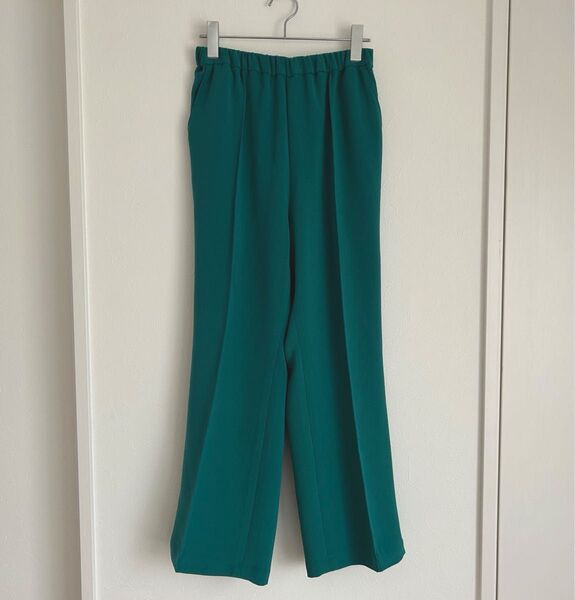 【美品】LEPSIMレプシィム センタープレス ウエストゴム パンツ S