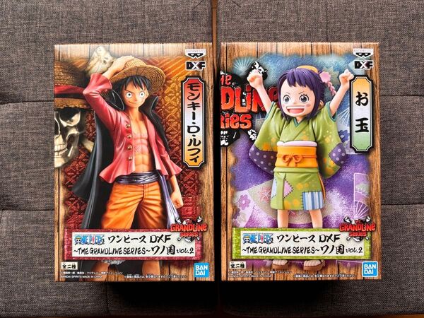 ワンピース GRANDLINE ワノ国 フィギュア vol.2 ルフィ&お玉 2個セット