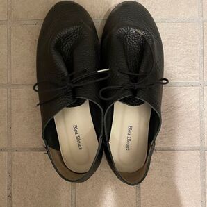 ブラック 黒 フラットシューズ リボン フラットリボンシューズ