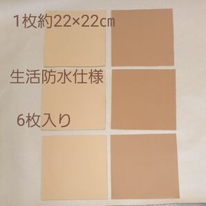6枚入り キャメル3枚 キャメルベージュ3枚 生活防水仕様 牛革 ソフト A