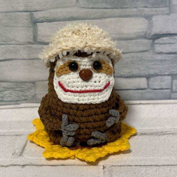自立できるナマケモノちゃんのあみぐるみセット ハンドメイド