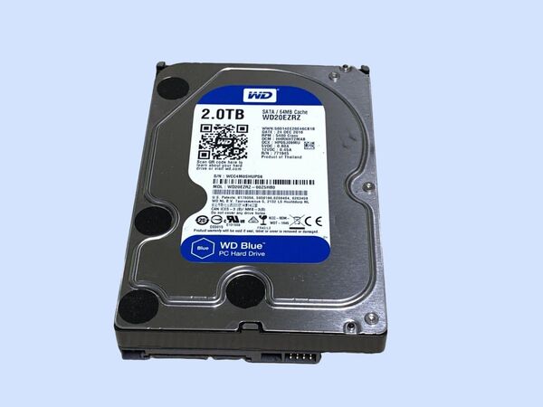 M7457 Western Digital WD20EZRZ 2TB SATA 3.5インチ 使用 8054時間