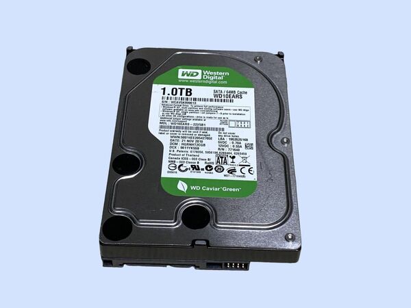 M7532 Western Digital WD10EARS 3.5インチ HDD 1TB 使用 19930時間
