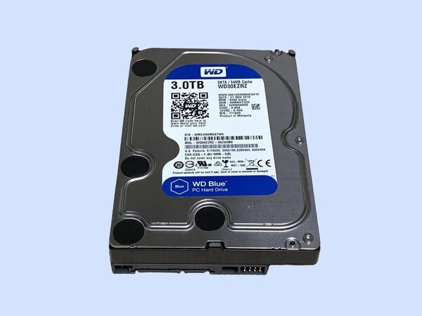 M7627 Western Digital Blue WD30EZRZ 3.0TB 3.5インチSATA 使用 1805時間