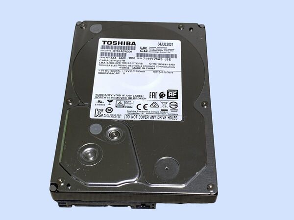 M7632 TOSHIBA SATA 3.5インチHDD SATA DT01ABA200 2TB 使用 32114時間