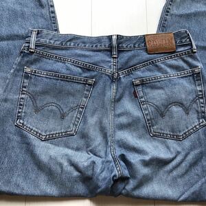 [ prompt decision ]W35 Edwin 503 EDWIN strut Denim pants light blue cotton 100% cow leather patch 