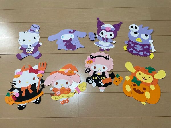 ハロウィンサンリオ風ハンドメイド 壁面飾り