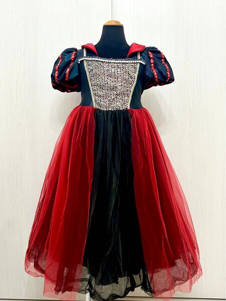 白雪姫風ドレス プリンセスドレス サイズ 130cm 中古美品!コスプレ ハロウィン など