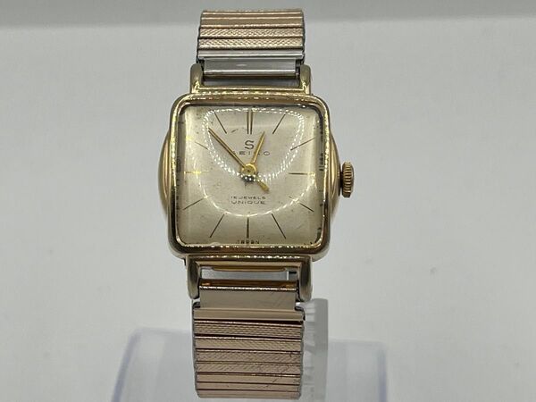 SEIKO UNIQUE セイコーユニーク Sマーク 15石 手巻き腕時計
