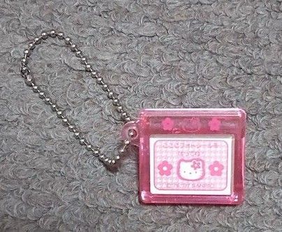 キティ、クリップ、ミニサイズ、ボールチェーン、キーホルダー、チャーム、ピンク、カオハナ、千鳥格子、スケルトン、平成レトロ、サンリオ