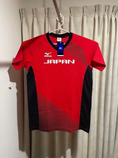 新品未使用 MIZUNO ミズノ 日本代表 JAPAN バレーボールシャツ 半袖 Tシャツ 火の鳥NIPPON 龍神NIPPON