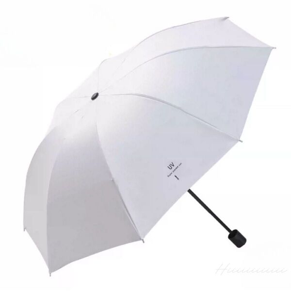 折りたたみ傘 自動開閉傘晴雨兼用 ワンタッチ 白 日傘撥水加工UVカット 紫外線カット 男女兼用