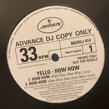 YELLO /HOW HOW 中古レコード プロモ盤_画像2