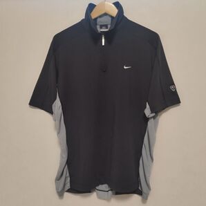 Mサイズ NIKE SPHERE REACT 00s 半袖ポロシャツ ハーフジップ 異素材 ゴルフウェア