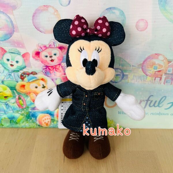 【新品タグ付】ぬいぐるみバッジ*ミニー*デニム*ウエスタンランド*ディズニーリゾート