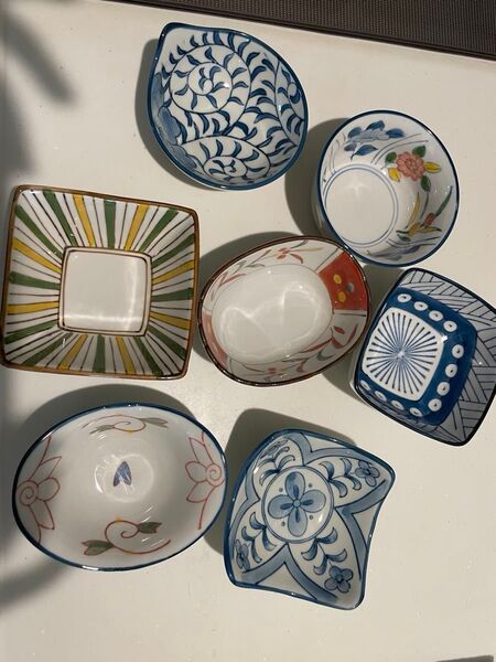 小鉢7点セット 和食器 色絵