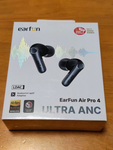 新品未開封 EarFun Air Pro 4 ブラック ワイヤレスイヤホン Bluetooth ULTRA ANC マルチポイント