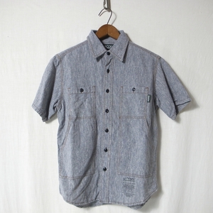 MANASTASHmana start shu short sleeves 4 pocket shirt S /hemp car n blur - flax 