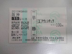 アヴェンチュラ 阪神JF 現地ハズレ単勝馬券