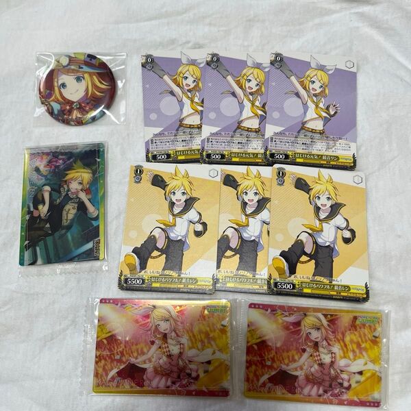 プロセカ ウエハース カード 缶バッジ まとめ売り鏡音リンレン