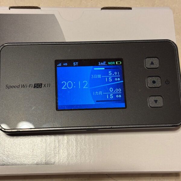 無料Wi-Fi NEC Speed WiFi 5G X11 Wi-Fiルーター黒