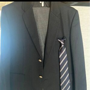 学生 ブレザー学生服 ジャケット パンツ ワンタッチネクタイ 破れほつれ無し! MBタイプ