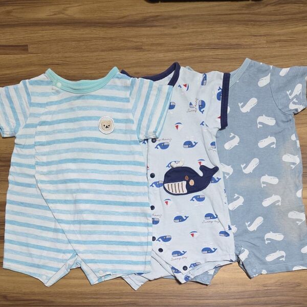 ベビー服 ロンパース 3枚セット 60サイズ 夏服