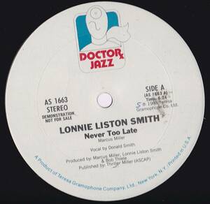 ダンクラ12inch★LONNIE LISTON SMITH / Never too late★Doctor jazz★