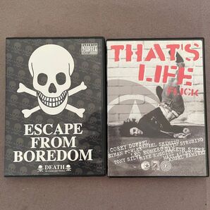 スケートボードDVD 2枚セット ESCAPE FROM BOREDOM THAT'S LIFE