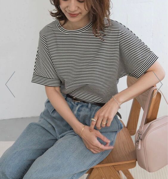 新品☆アーバンリサーチドアーズ コットンロールスリーブプルオーバー