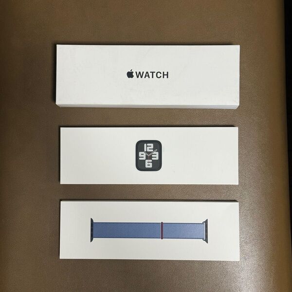 Apple Apple Watch SE 第2世代 GPS 44mm MREF3J/A シルバー/ウインターブルースポーツループ