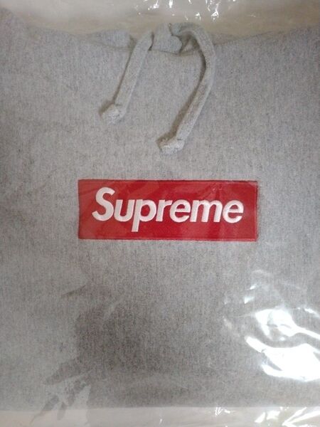 16FW新品タグSupreme Box Logo Hooded Sweatshirt "Heather Grey"
